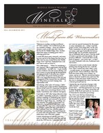 Middle Ridge Winery Newsletter "WineTalk" Fall, 2010